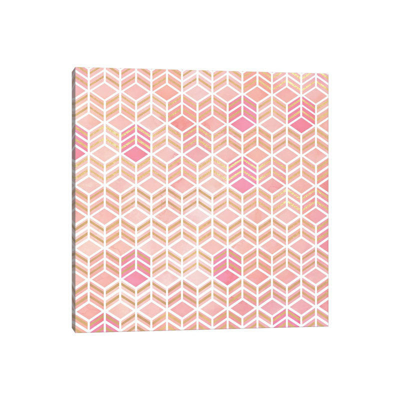Take The Cake Pastel Square by Monika Strigel - Wrapped Canvas Painting, 30.48 cm H x 30.48 cm W