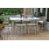 7 Pc. Antique Wash Eucalyptus Counter Height Set With Rope Stools And Captian's Chairs