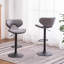 Ensemble de 2 tabourets pivotants réglables avec base chromée Weatherl Upholstery Airlift-630202564