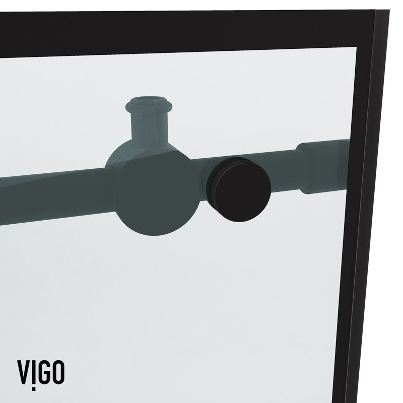 Elan 56" - 60'' W + 74'' H Single Sliding Frameless Shower Door