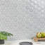 Carreau de mosaïque mural hexagonal en verre poli l 10,82 po x l 12,59 po Divine (0,94 pi2 / chaque)-90702214