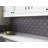 Long Hex 10.60in.x11 in. Glass Mosaic Tile-102317157