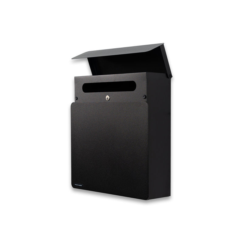 INBOX Steel Drop Box, Black