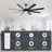 54"/72" Large Ceiling Fan With LED Lights And Remote Control,6-Speed, Reversible Quiet DC Motor, Timer for Indoor/Covered Outdoor-2130112538-2130112532