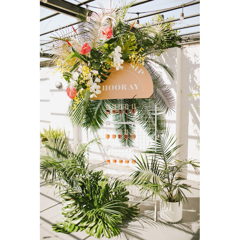Azure Plant Stand, 89.75" H x 39.25" L x 7.5" D