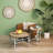 Accent Rustic Wooden Carved Coffee Table