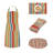 100% Cotton Multi-Stripe Square Kitchen Cloth Napkins