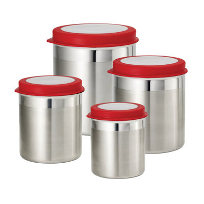 4 Piece Kitchen Canister Set