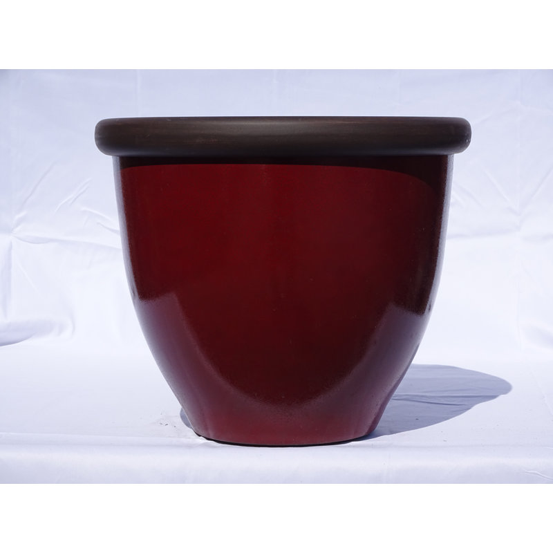 Campuzano Pot Planter, 35cm H x 40cm W x 40cm D, Post Box Red