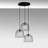Modern Industrial Chandelier, Black & Antique Finish, 19.7 x 19.7 x 47.6 inches | Metal Body with Adjustable Height, 3 x E27 Max 40W Sockets | Stylish Ceiling Light Fixture for Living Room, Dining Room & Entryway-172541404