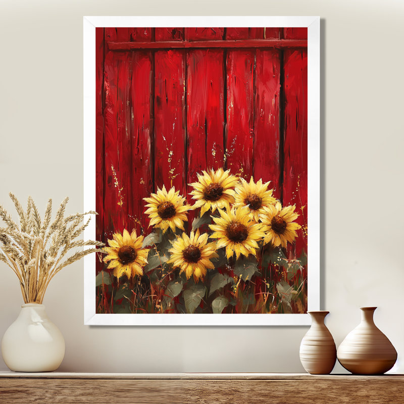 Draylan - Floral Canvas Art Print, H 32 po x l 24 po, Reproduction encadrée d'une seule photo, Blanc