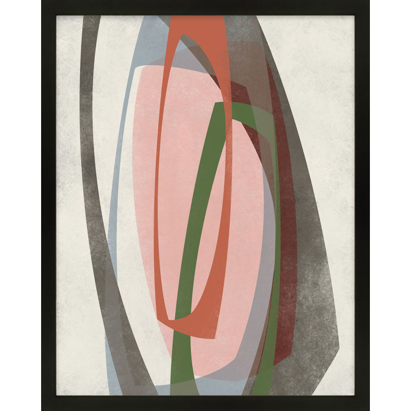 Orbit 7 Painting by Jacques Pilon, 20" H x 16" W, Black Framed