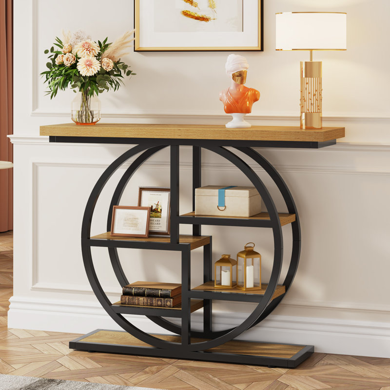105cm Console Table, Light Brown