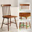 Chaises de cuisine confortables, ensemble de 4 chaises de salle à manger, avec structure en bois d'hévéa, dossier à broche pour votre maison-1367805835-1366970156