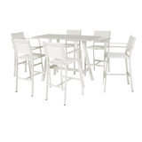 Sunset Outdoor 7 - Piece Bar Height Dining Set with Cushions