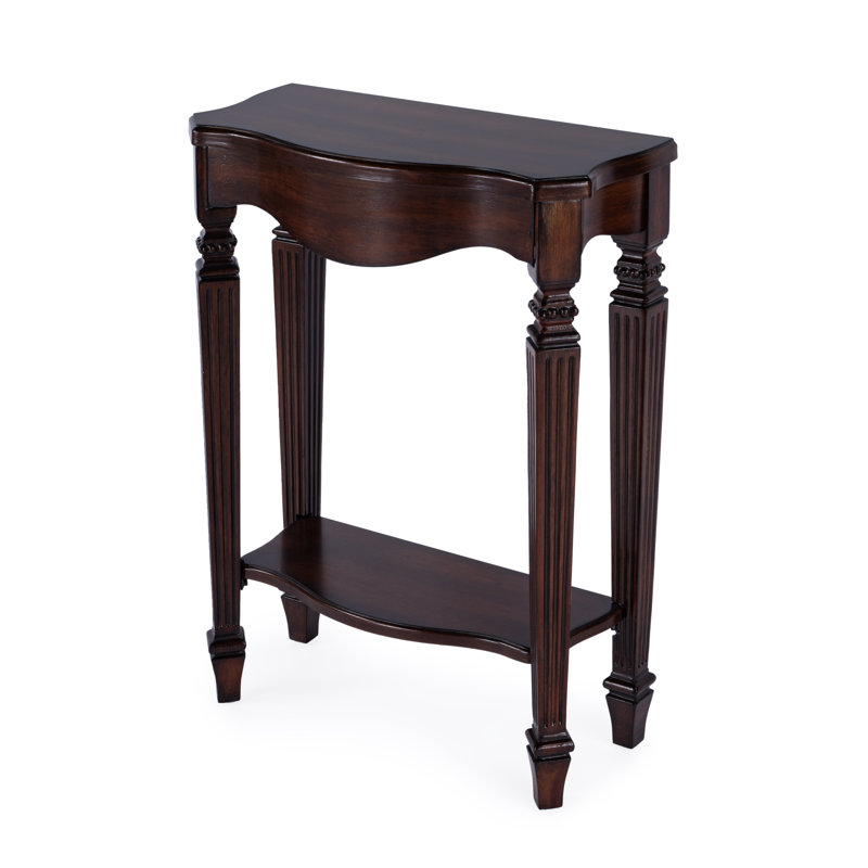 Cheshire Ballerina 22" Console Table, Dark Brown