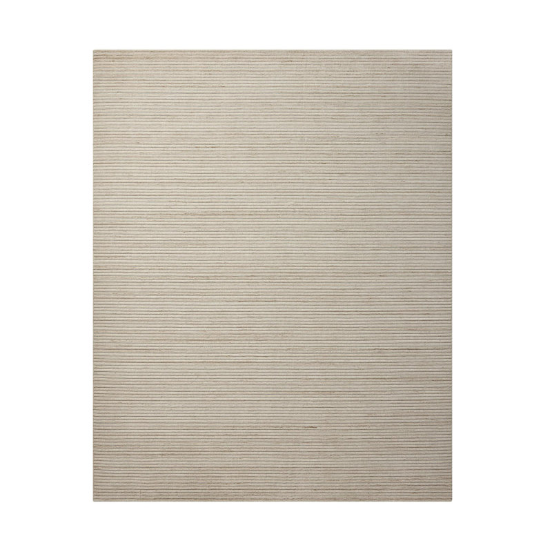 Handmade Striped Area Rug, Rectangle 9'6" x 13'6"