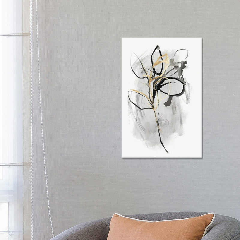 All All Leaves Are Gold II - Estampe numérique sur toile tendue avec châssis, H 26 po x l 18 po