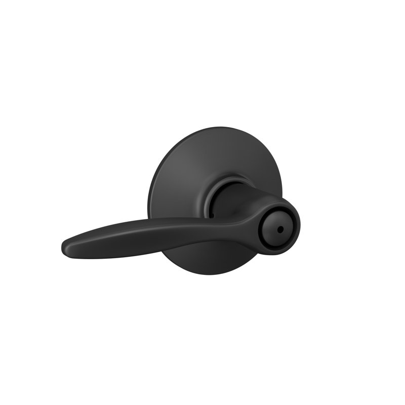 Delfayo Lever Bed & Bath Lock, Matte Black