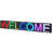 Programmable LED Sign, P10 Full Colour LED Scrolling Panel, DIY Custom Text Animation Pattern Display Board, WIFI USB Control Message Shop Sign for Store Business Party Bar Advertising 52"x8"