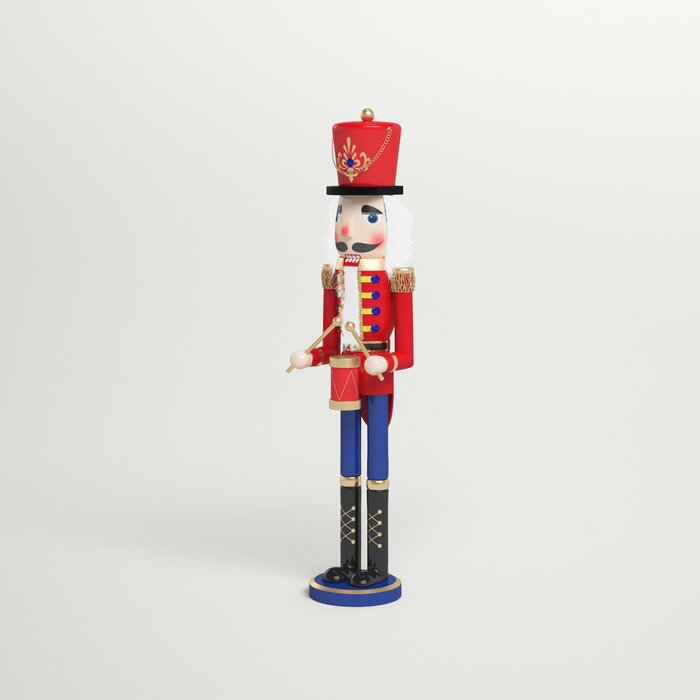 Three Posts™ Nutcracker Drummer Soldier in Red & Reviews | Wayfair