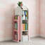 Bibliothèque rotative à 4 niveaux, tablette de présentation à 360 °, durable et sécuritaire pour les chambres d'enfants, assemblage facile, rangement à compartiments multiples-1359307142
