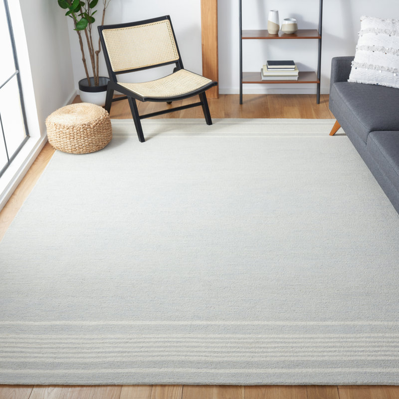 Tapis en laine et coton touffeté à la main Massad, Carré 6 pi