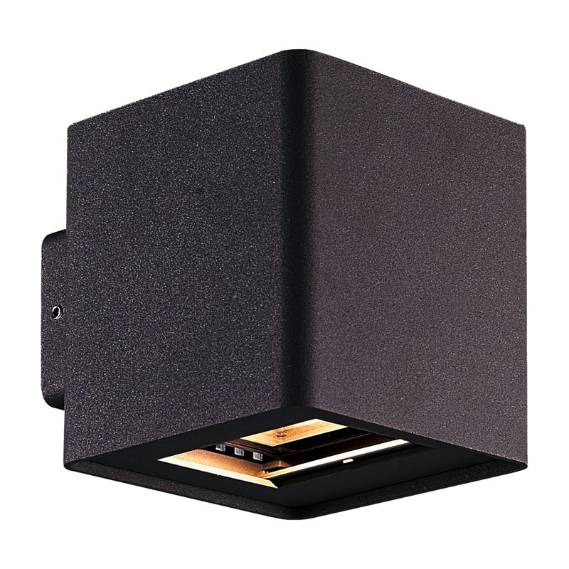 Crest Outdoor LED Wall Light, Black