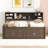 Allcot 4 Drawers Storage Daybed with Bookcase and Cabinet-1872636104