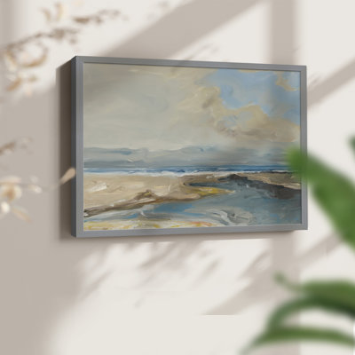 Lincoln Beach  -Framed Print - Restickable