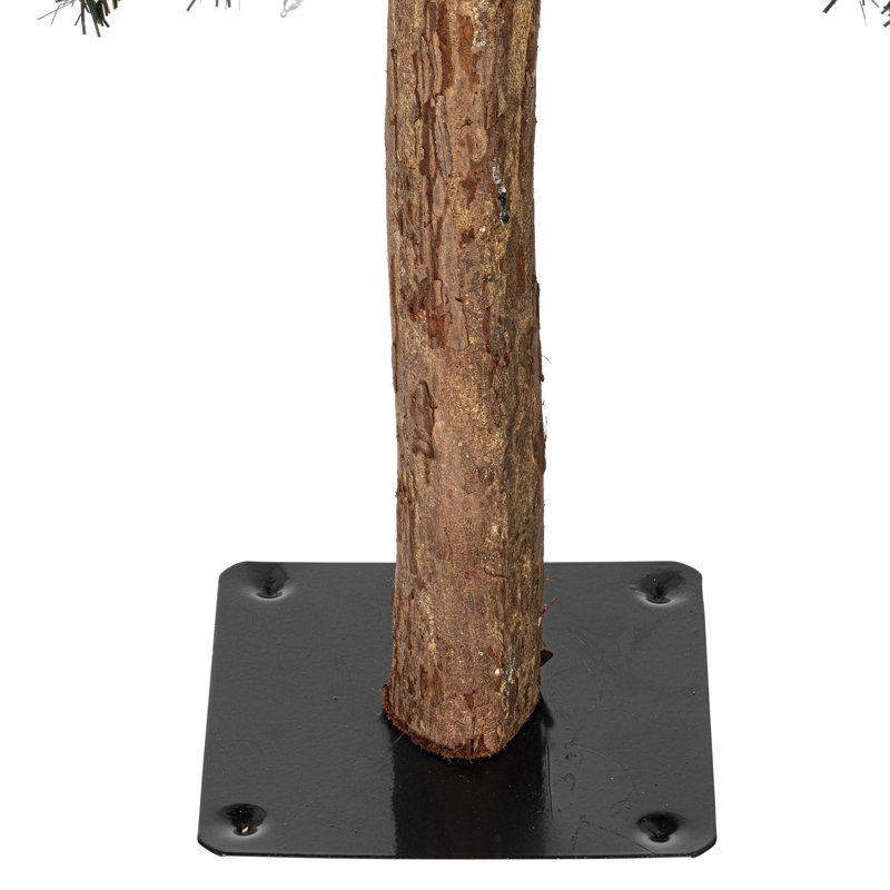 Natural Alpine Lighted Artificial Cedar Christmas Tree