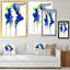 «Blue Yellow Ink Fashion Portrait» - œuvre d'art sur toile Glam-911762154-911762144