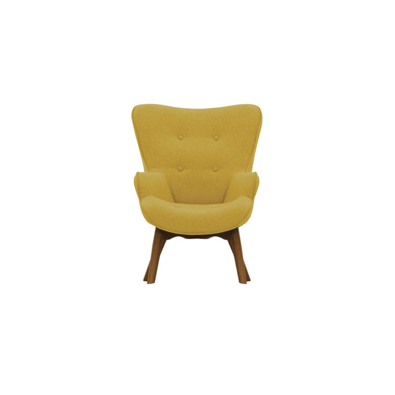 Wimbled Children's Club Chair, Yellow/Dark Oak