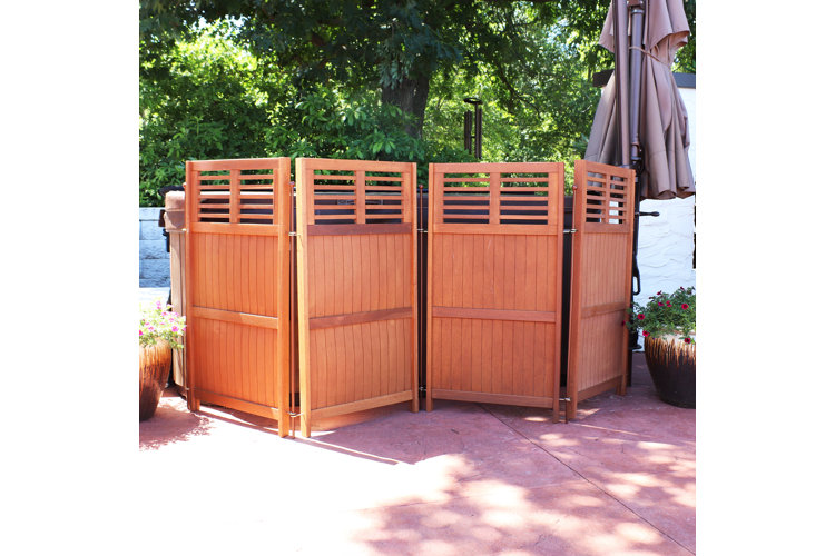 outdoor zen garden privacy screen