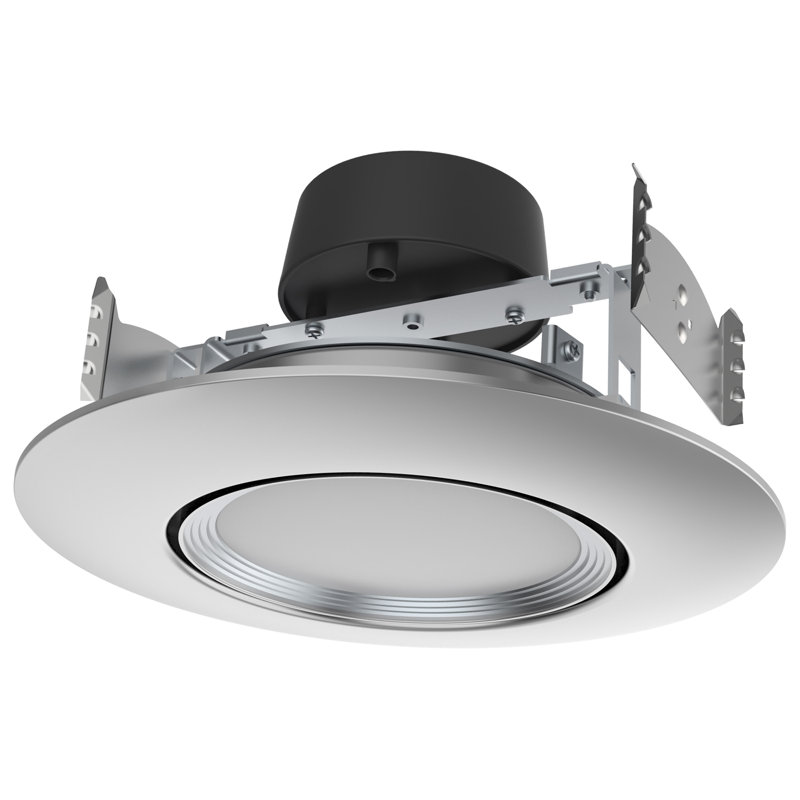 Ensemble d'éclairage DEL encastré 7,4 "remodelable, Nickel brossé