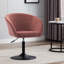 Velvet Swivel Barrel Chair-2003668692