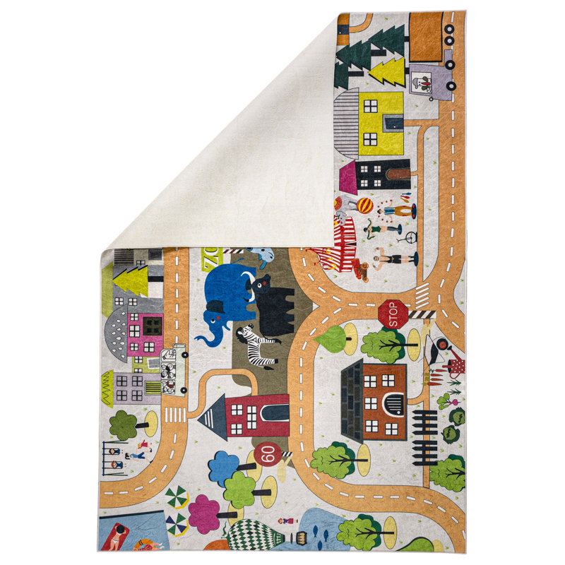 Richfield Rectangle Machine Woven Polyester Rug, Rectangle 2'8" x 4'