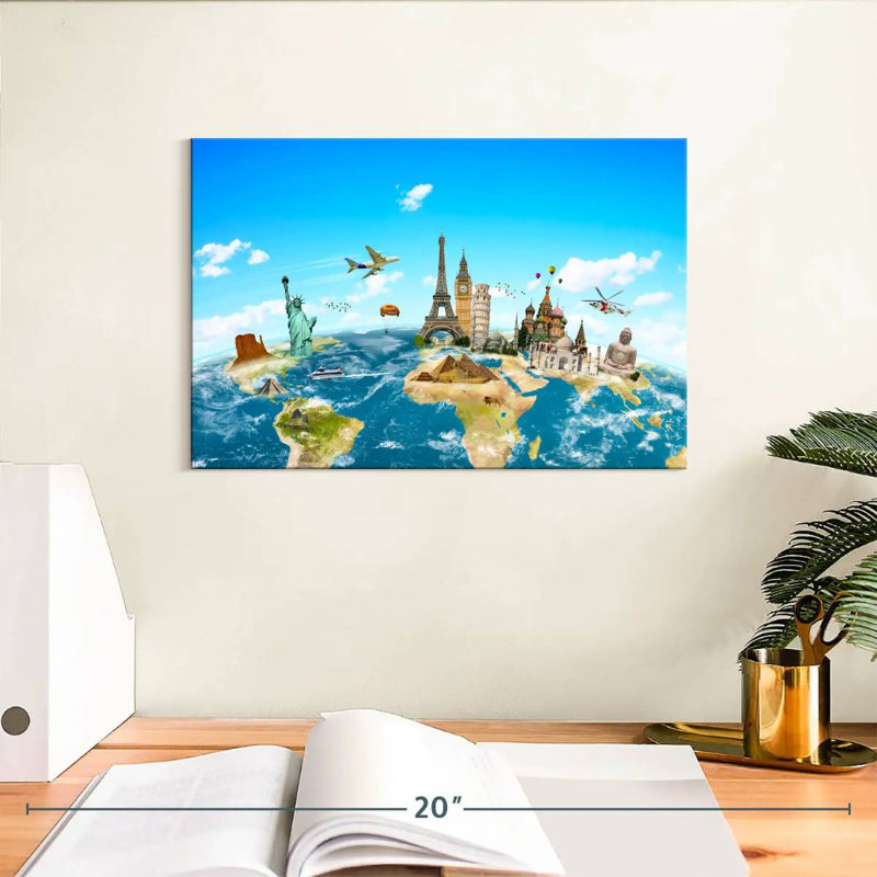 Senne Travel Monuments, 8" H x 12" W