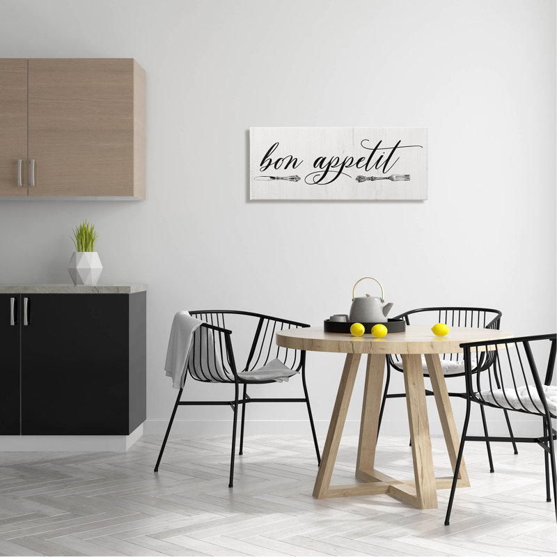 «Bon Appetit Vintage Cutlery Canvas» par Carol Robinson, H 13 po x l 30 po x P 1,5 po