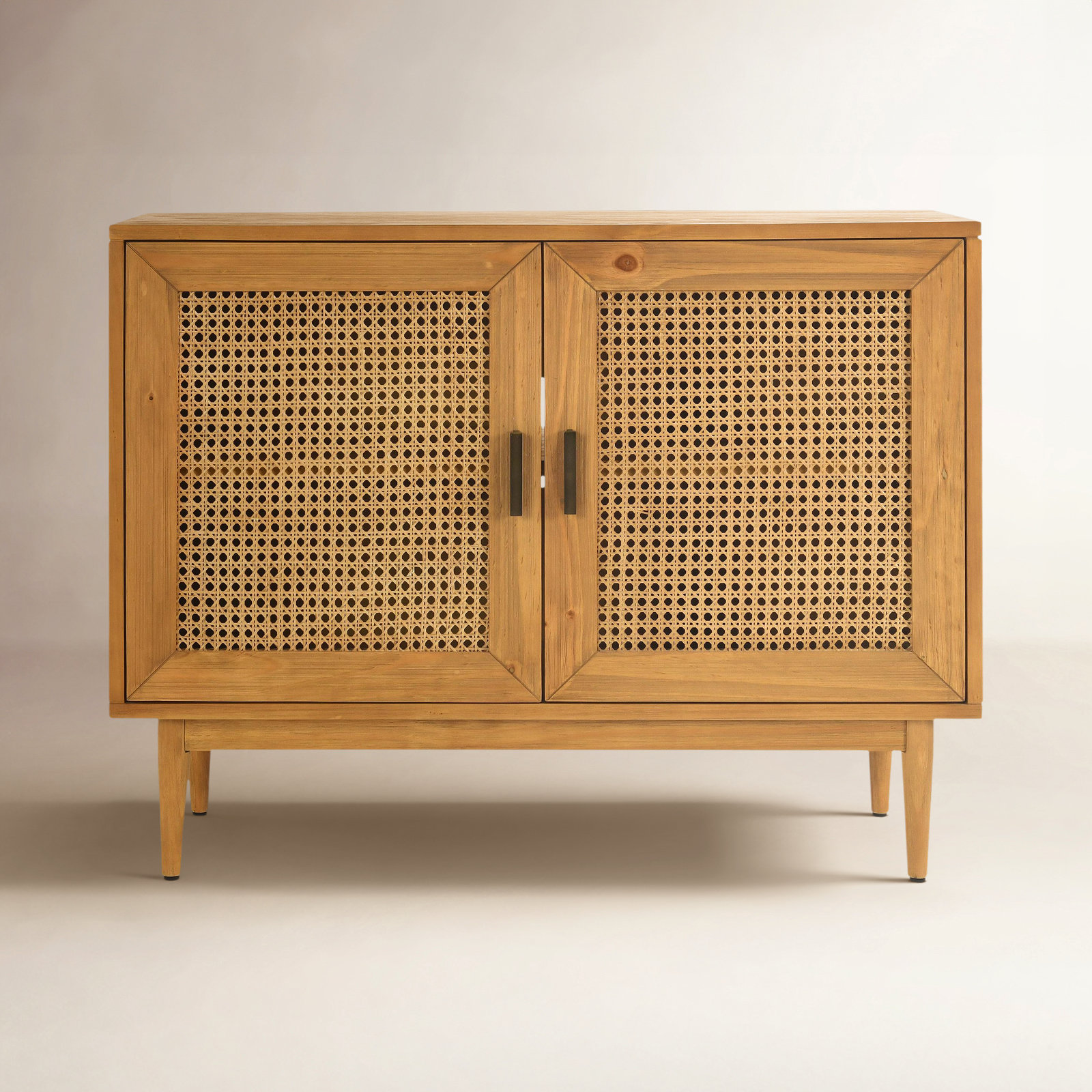 Genie Pine Accent Cabinet, Natural Brown