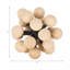 Modern Black Orb With Handcrafted Wooden Knobs – Minimalist Decorative Accent & Storage Piece-1261357648