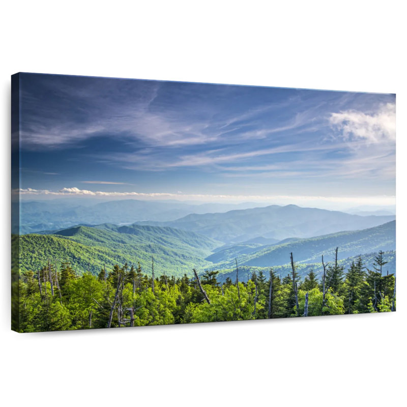 Alvord Clingmans Dome paysage de montagne, H 34 po x l 51 po