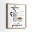 «Coffee is the Response» - Impression encadrée de qualité supérieure - Prêt à accrocher - Aucun clou requis - Aucun clou requis-645421897-645421898
