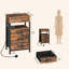 40cm W Metal Bedside Table
