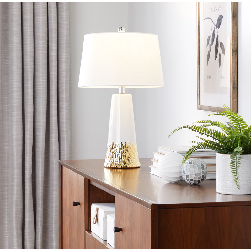 Ceramic Table Lamp, White