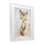 «Crowned Baby Fox», reproduction sous verre encadrée, design par Ramona Murdock