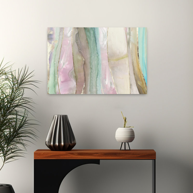 Reduction Abstract Organic Art contemporain, H 16 po x l 24 po