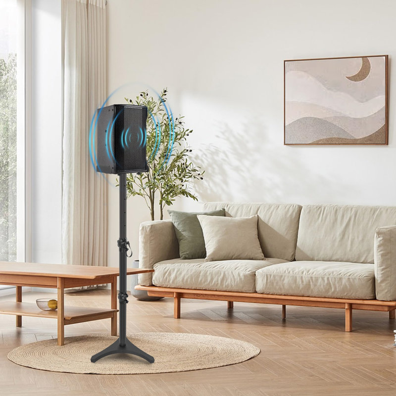 1 Pair Speaker Stands Adjustable Height 78 To 104CM