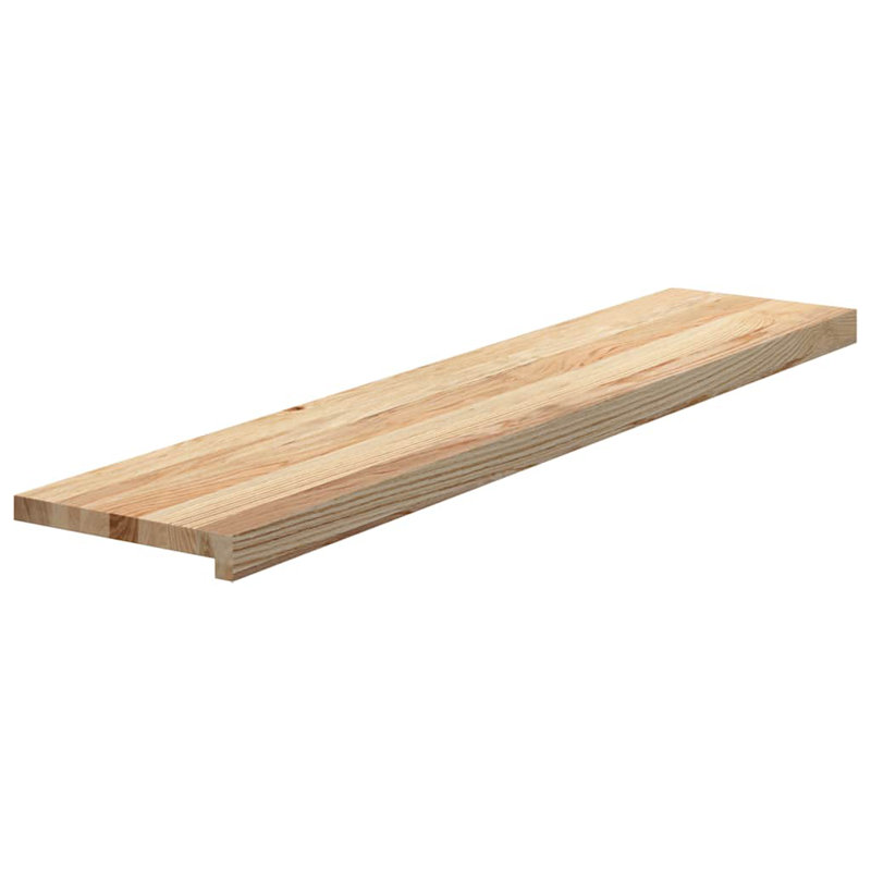 Stair Tread Solid Oak Wood 47.2 X 11.8 In Tough, 4 Piece Included