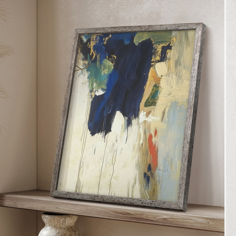 ABSTRACT Series Dccxxxi, reproduction encadrée - bois massif, H 11 po x l 9 po